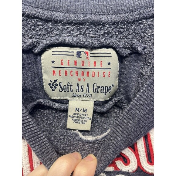 Y2K Minnesota Twins MLB Slouchy "Soft as a Grape" Sweatshirt Medium Women’s - Picture 2 of 4